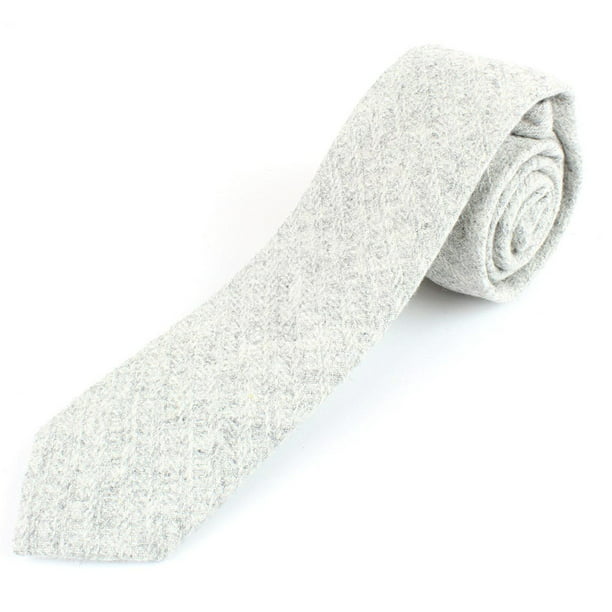 2 1//2 Width Textured Worn Style Men/'s Wool Knit Skinny Necktie Tie